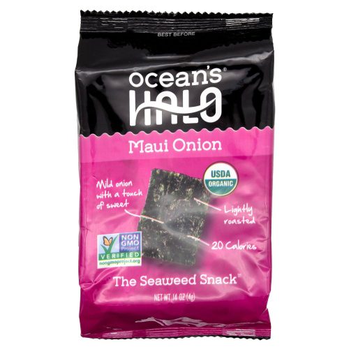 Ocean's Halo Organic Seaweed Snack Ocean's Halo Maui Onion 0.14 Ounce