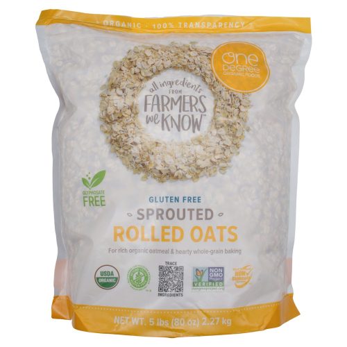 One Degree Organic Sprouted Rolled Oats One Degree Organic Foods 80 Ounce