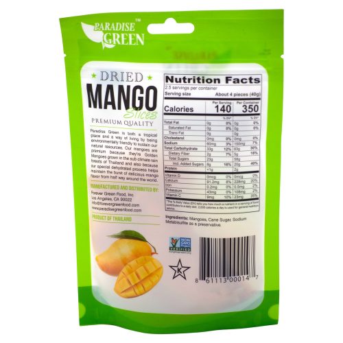 paradise green premium dried mango paradise green 415009