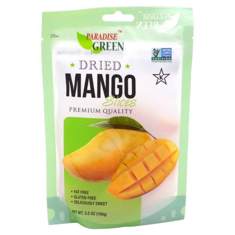 Paradise Green Premium Dried Mango Paradise Green Original 3.5 Ounce