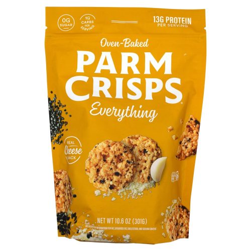 ParmCrisps Oven-Baked Cheese Snacks ParmCrisps Everything 10.6 Ounce