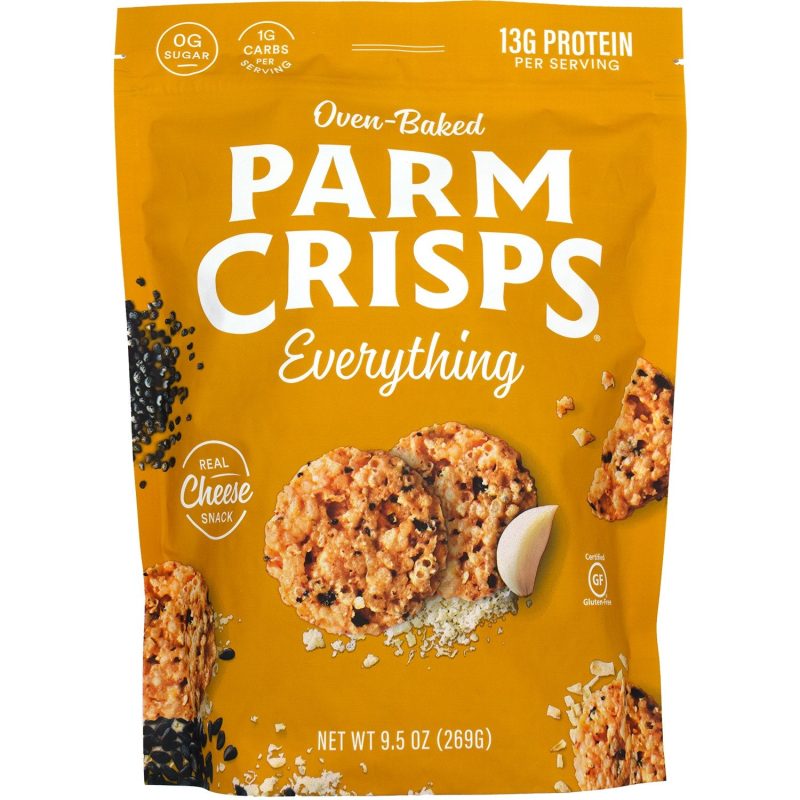 ParmCrisps Oven-Baked Cheese Snacks ParmCrisps Everything 9.5 Ounce