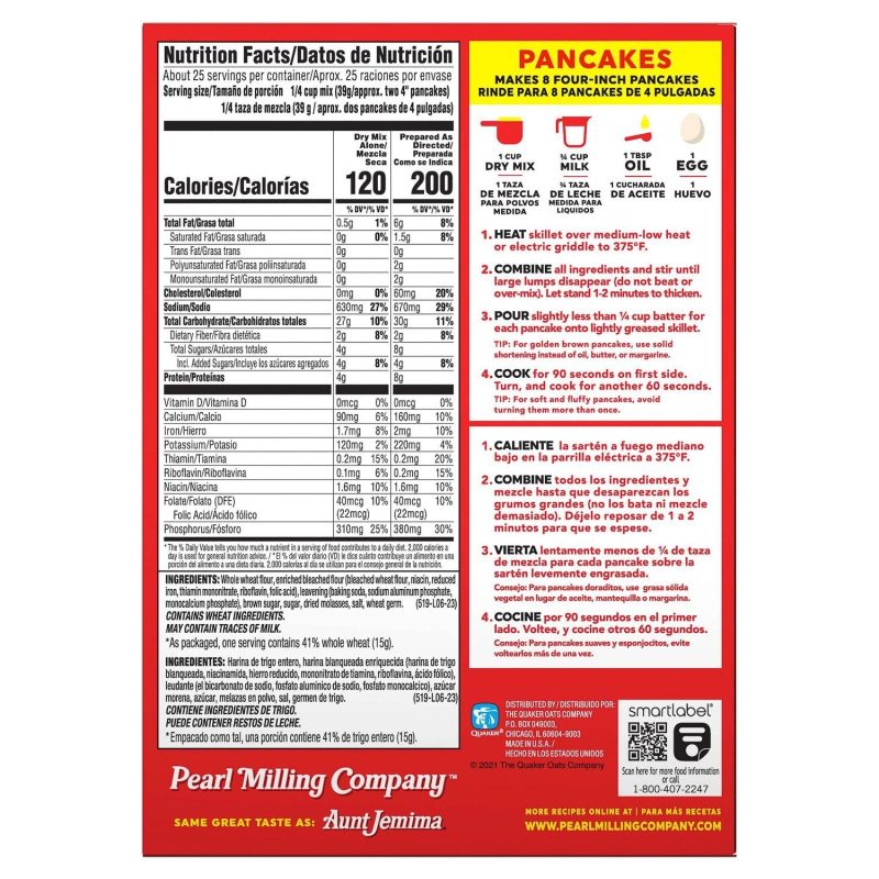 pearl milling company pancake waffle mix pearl milling company 649327