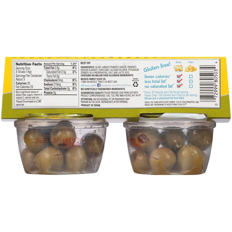 pearls olives to go cups pearls 104626