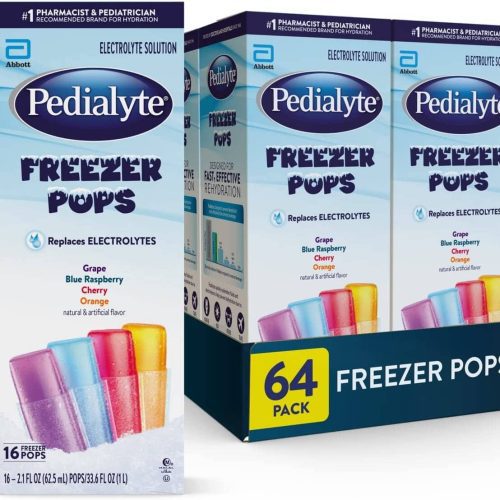 Pedialyte Assorted Freezer Pops Electrolyte Solution Pedialyte Variety 2.1 Fl Oz-64 Count 