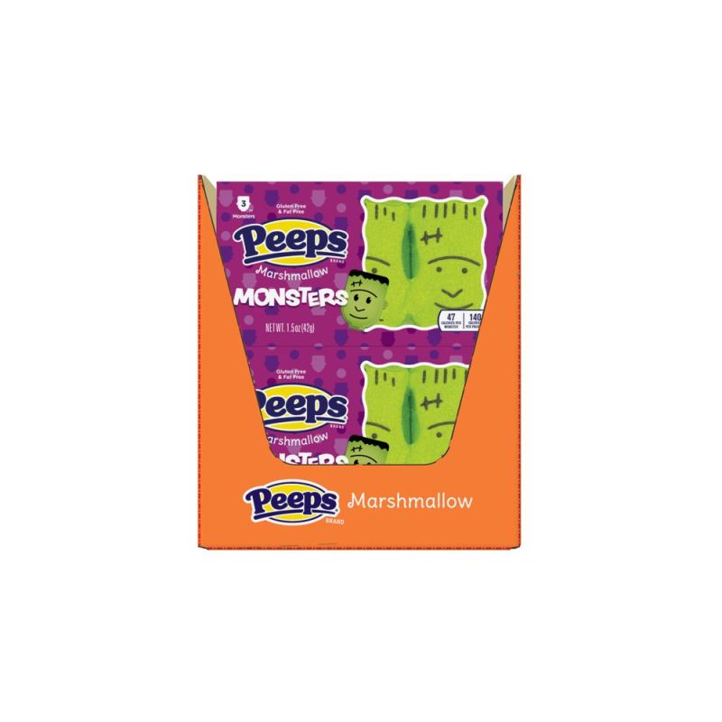 Peeps Marshmallow Peeps Monsters 1.5 Oz-24 Count