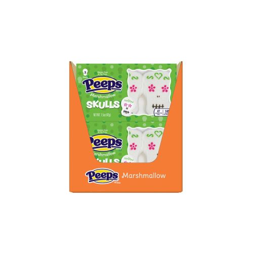 Peeps Marshmallow Peeps Skulls 1.5 Oz-24 Count 