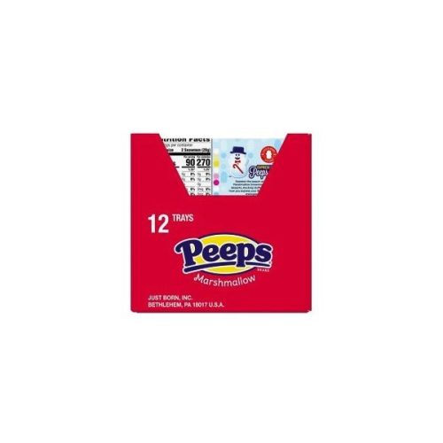 Peeps Marshmallow Peeps Snowman 3 Oz-12 Count 