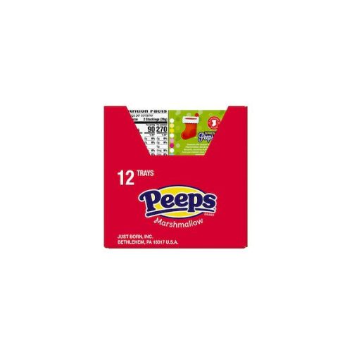 Peeps Marshmallow Peeps Stockings 3 Oz-12 Count 