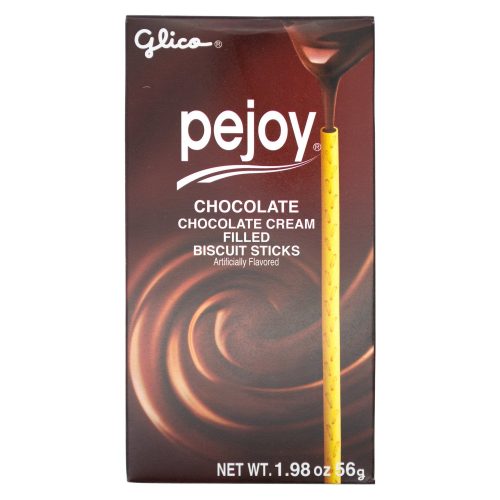 Pejoy Cream Filled Biscuit Sticks Glico Chocolate 1.98 Ounce