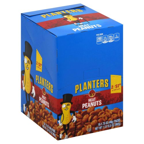 Planters Peanuts Planters Heat 1.75 Oz-18 Count 