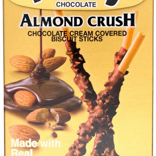 Pocky Cream Covered Biscuit Sticks Glico Almond Crush 1.45 Ounce 