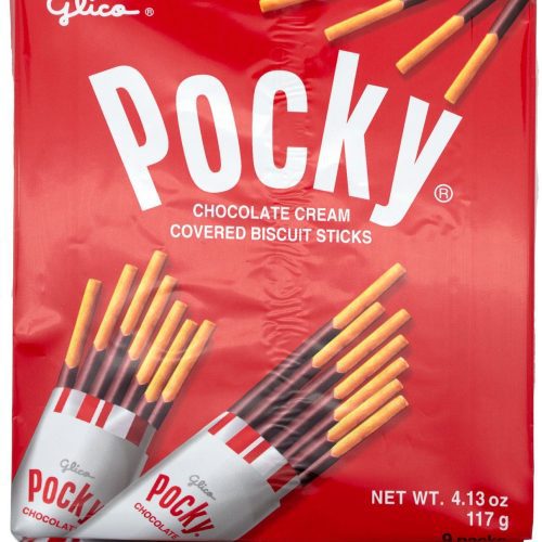 Pocky Cream Covered Biscuit Sticks Glico Chocolate 4.13 Ounce 