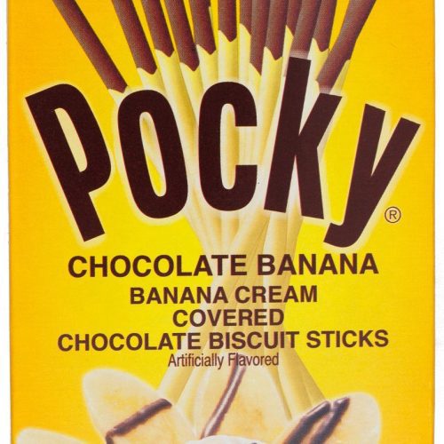 Pocky Cream Covered Biscuit Sticks Glico Chocolate Banana 2.47 Ounce 