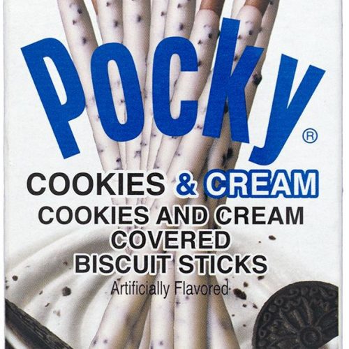 Pocky Cream Covered Biscuit Sticks Glico Cookies & Cream 1.41 Ounce 