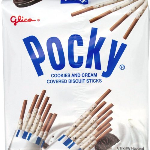 Pocky Cream Covered Biscuit Sticks Glico Cookies & Cream 4.57 Ounce 