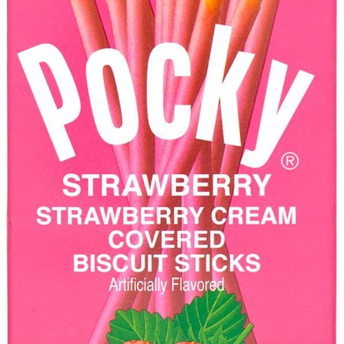 Pocky Cream Covered Biscuit Sticks Glico Strawberry 1.41 Ounce 