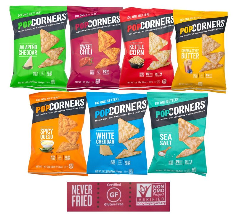 popcorners the crunchy and wholesome popped corn snack popcorners 520739