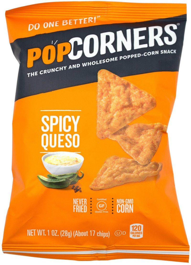 Popcorners - The Crunchy and Wholesome Popped-corn Snack Popcorners Spicy Queso 1 Ounce