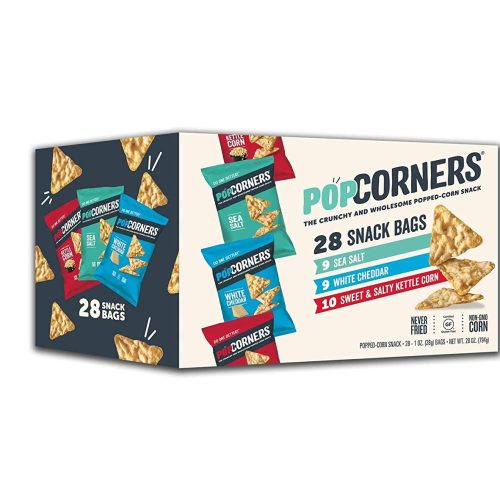 Popcorners - The Crunchy and Wholesome Popped-corn Snack Popcorners Variety 1 Oz-28 Count 