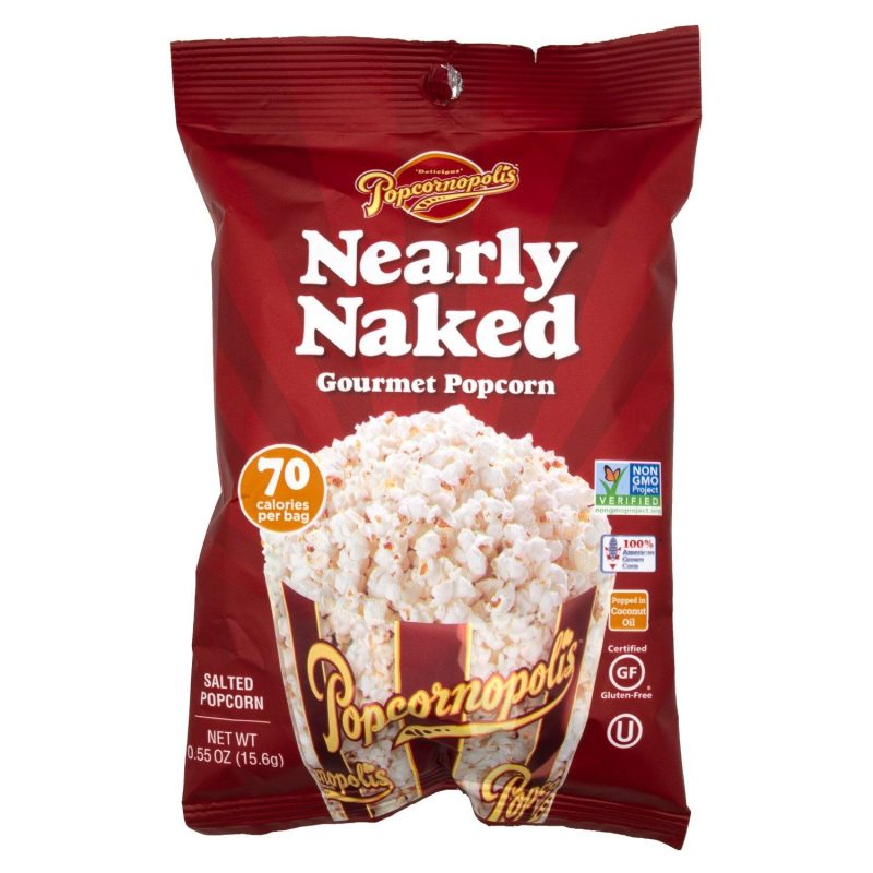 Popcornopolis Gourmet Popcorn Popcornopolis Nearly Naked 0.55 Ounce