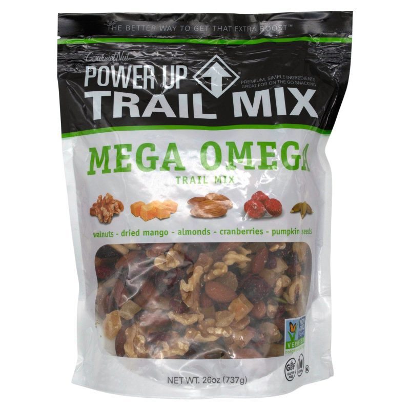 Power Up Trail Mix Gourmet Nut Mega Omega 26 Ounce