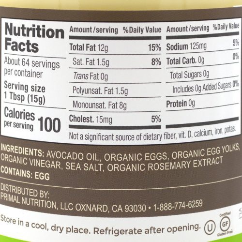 primal kitchen mayo with avocado oil primal kitchen 496921