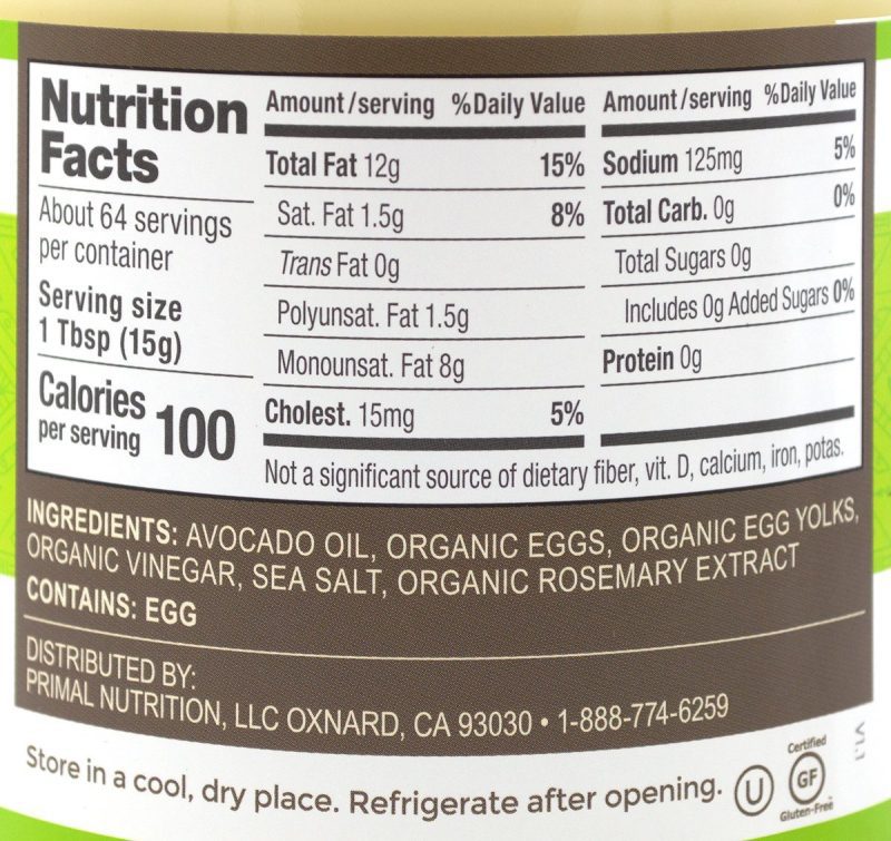 primal kitchen mayo with avocado oil primal kitchen 496921