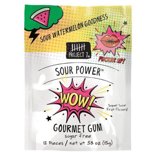 Project 7 Gourmet Gum Sugar Free Project 7 Super Sour Power 0.53 Ounce