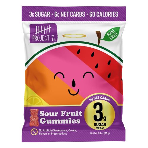 Project 7 Gummies Project 7 Sour Fruit 1.8 Ounce 