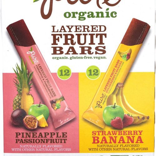 Pure Organic Layered Fruit Bars Pure Organic Variety 0.63 Oz-24 Count 