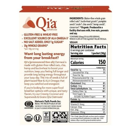 qia superfood oatmeal qia 296150