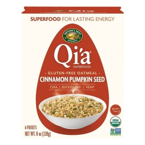 Qi'a Superfood Oatmeal Qi'a Cinnamon Pumpkin Seed 8 Ounce