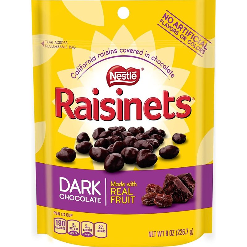 Raisinets Chocolate Covered Raisins Raisinets Dark Chocolate 8 Ounce