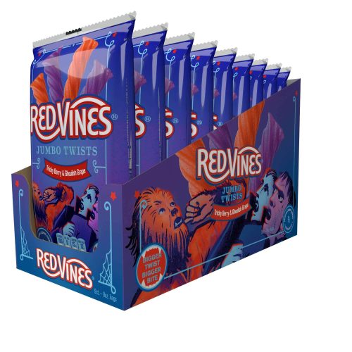 Red Vines Twists Snackathon Foods Jumbo Original & Ghoulish 8 Oz-9 Count