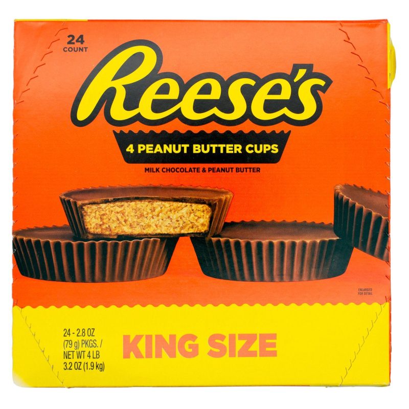 Reese's Cups Meltable Reese's King Size Peanut Butter 2.8 Oz-24 Count