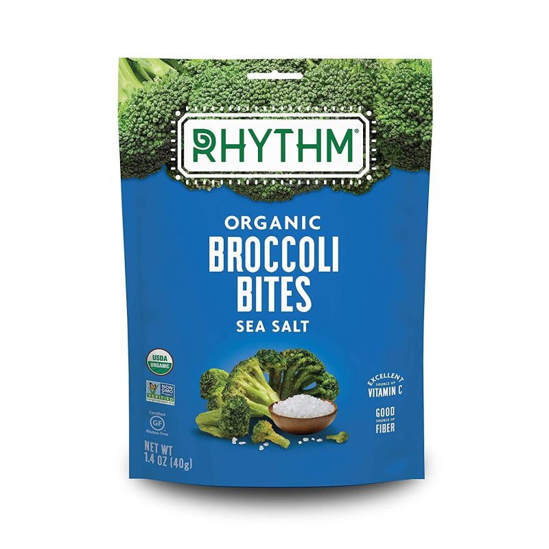 Rhythm Organic Broccoli Bites Success Rhythm Superfoods Sea Salt 1.4 Ounce