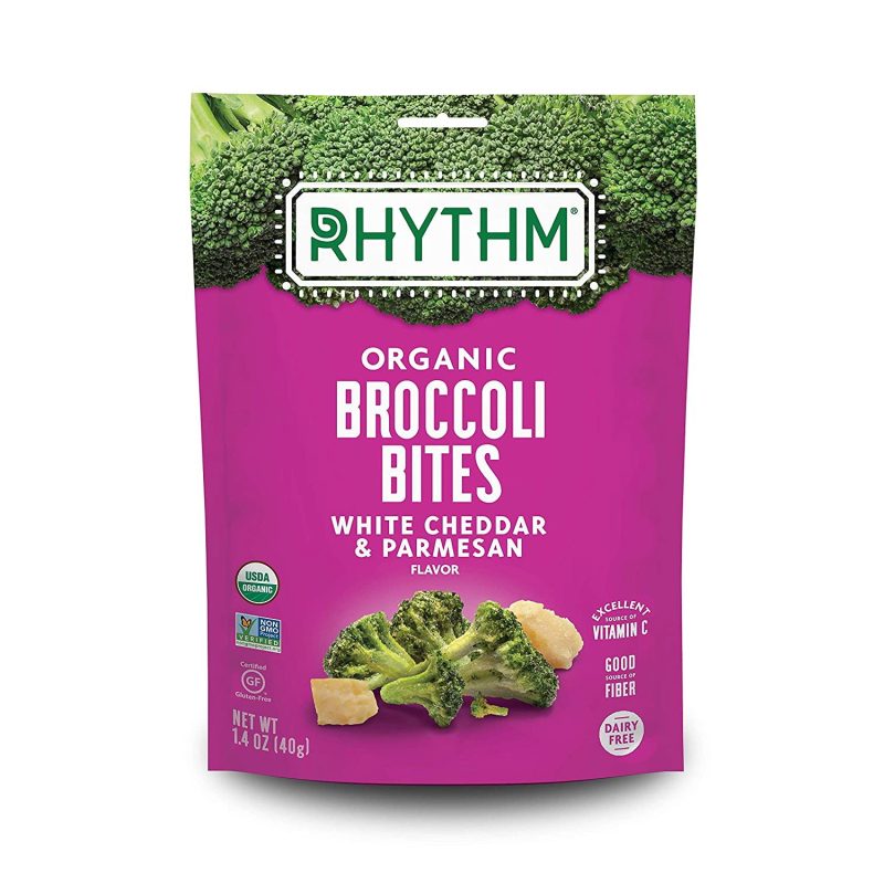 Rhythm Organic Broccoli Bites Success Rhythm Superfoods White Cheddar & Parmesan 1.4 Ounce