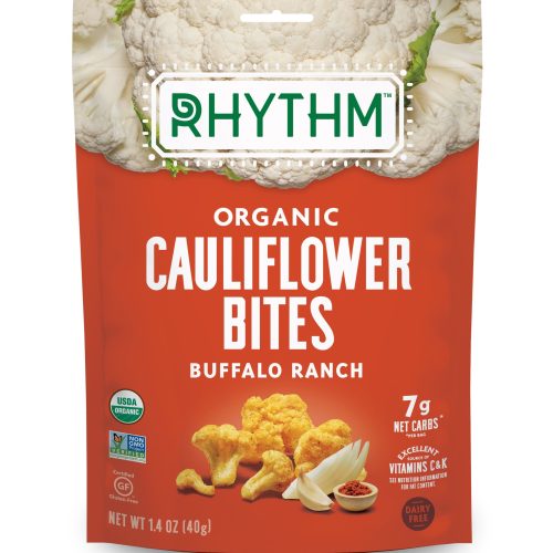 Rhythm Organic Cauliflower Bites Rhythm Superfoods Buffalo Ranch 1.4 Ounce 