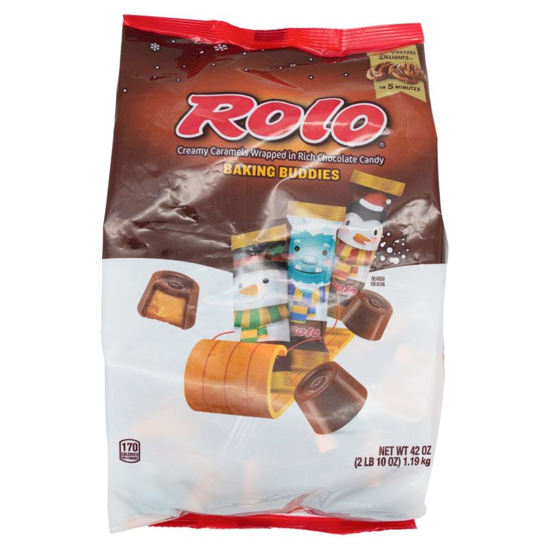 ROLO Creamy Caramels Wrapped in Rich Chocolate Candy Meltable ROLO Original 42 Ounce