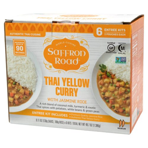 Saffron Road Entree Kits Saffron Road Thai Yellow Curry 8.11 Oz-6 Count