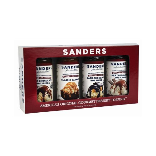 Sanders Dessert Topping Sanders Gift Set 10 Oz-4 Count