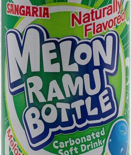 Sangaria Ramuné, Premium Carbonated Soft Drink Sangaria Melon 16.2 Fl Oz 