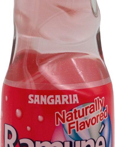 Sangaria Ramuné, Premium Carbonated Soft Drink Sangaria Strawberry 6.76 Fl Oz 