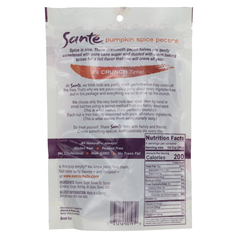 sante gourmet flavored pecans sante 352114