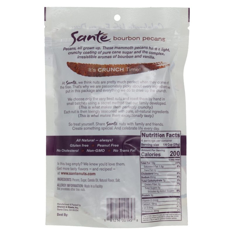 sante gourmet flavored pecans sante 698631