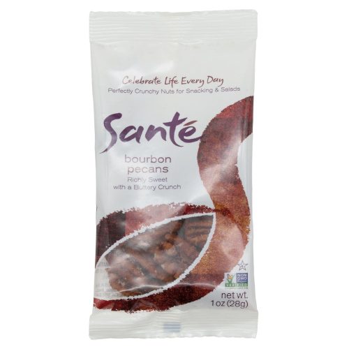 Santé Gourmet Flavored Pecans Santé Bourbon Pecans 1 Ounce 