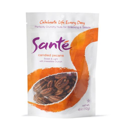 Santé Gourmet Flavored Pecans Santé Candied Pecans 4 Ounce 