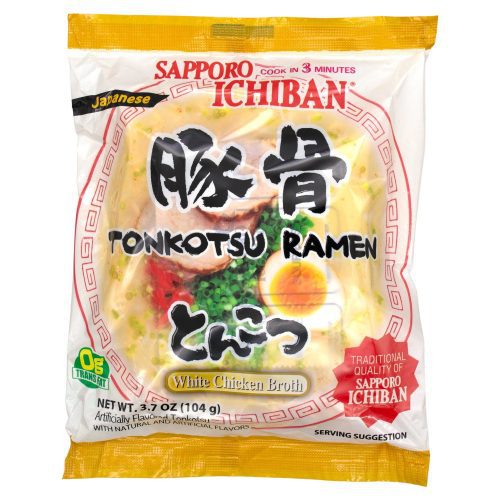 Sapporo Ichiban Japanese Style Noodles Sapporo Ichiban Tonkotsu 3.7 Oz-24 Count 