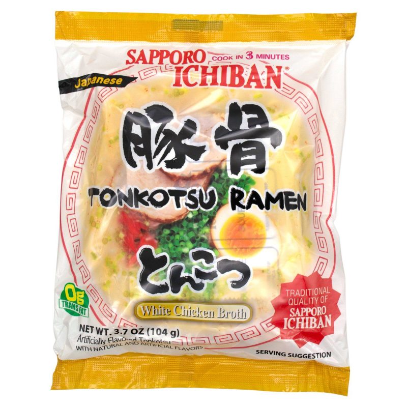 Sapporo Ichiban Japanese Style Noodles Sapporo Ichiban Tonkotsu 3.7 Oz-24 Count